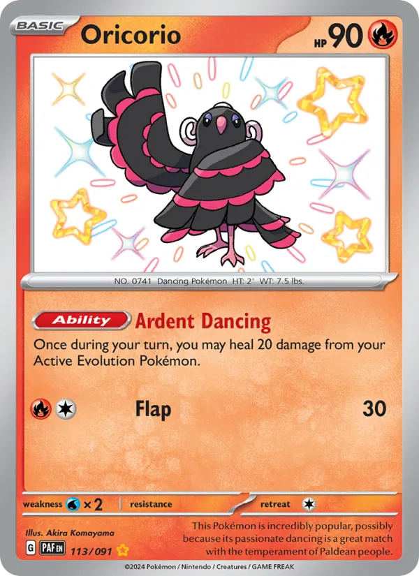 113 Oricorio – Paldean Fates