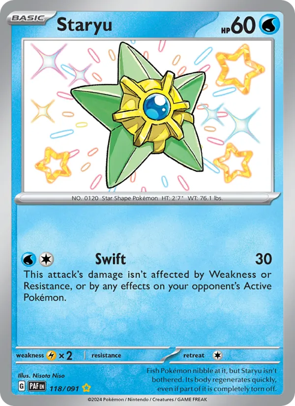 118 Staryu – Paldean Fates
