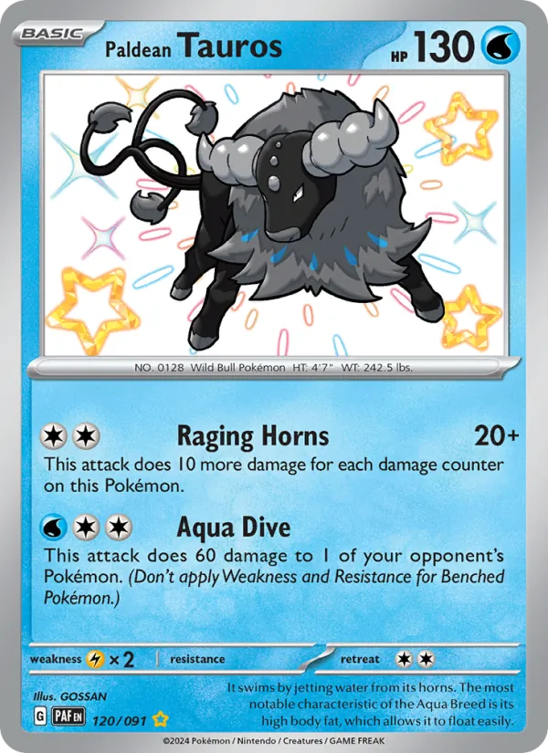 120 Paldean Tauros – Paldean Fates