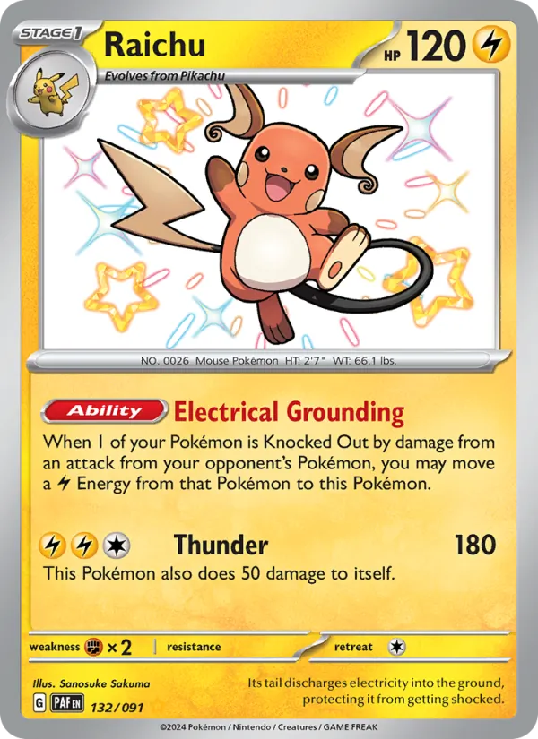 132 Raichu – Paldean Fates