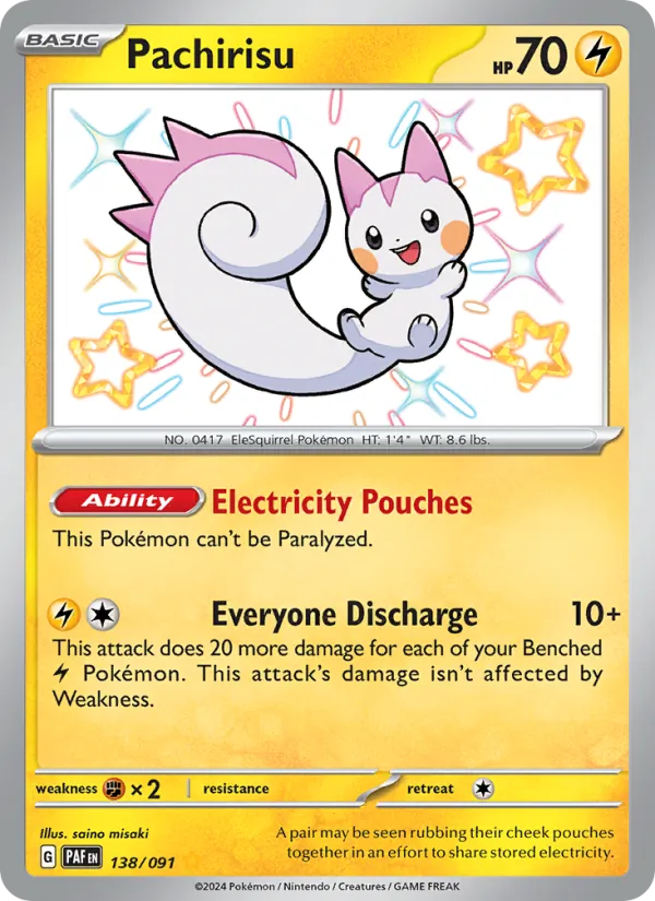 138 Pachirisu – Paldean Fates