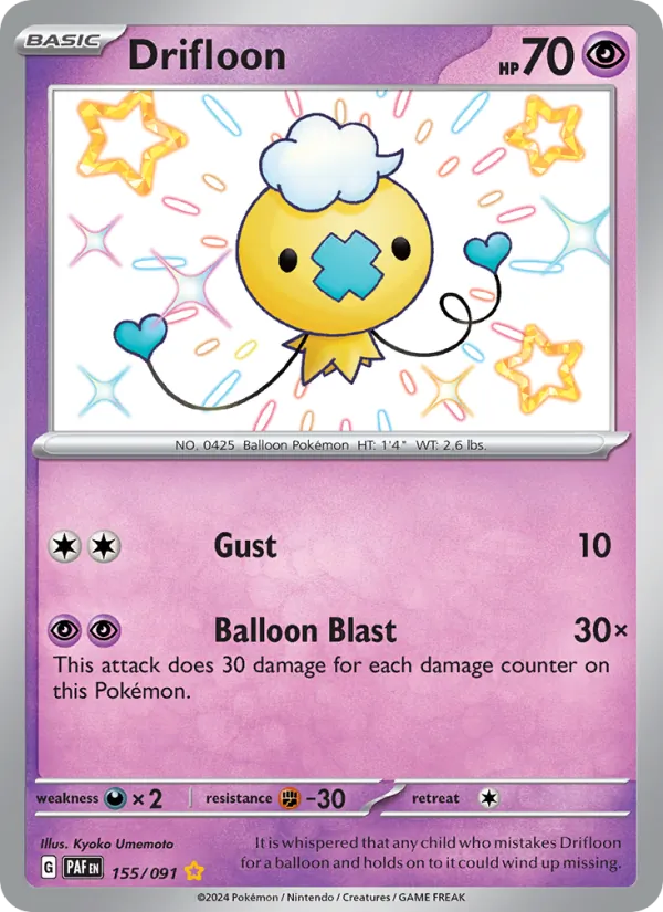 155 Drifloon – Paldean Fates