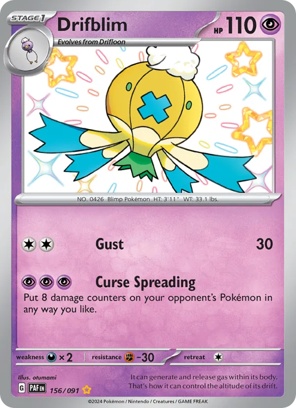 156 Drifblim – Paldean Fates