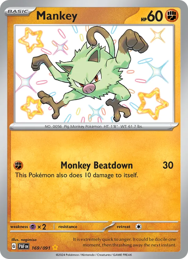 169 Mankey – Paldean Fates