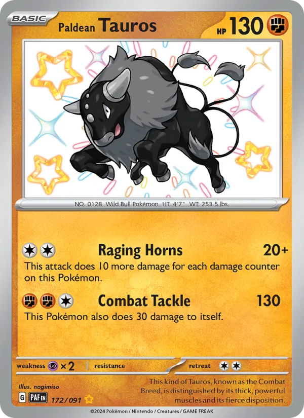 172 Paldean Tauros – Paldean Fates
