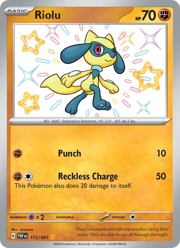 173 Riolu – Paldean Fates