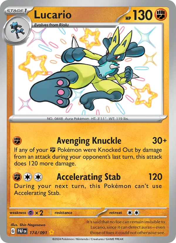 174 Lucario – Paldean Fates