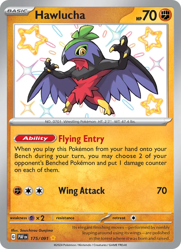 175 Hawlucha – Paldean Fates