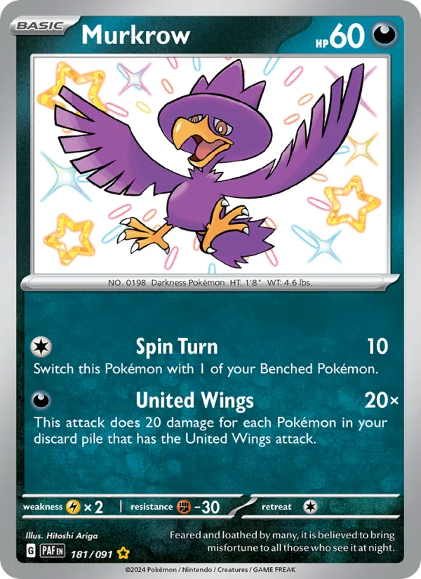 181 Murkrow – Paldean Fates