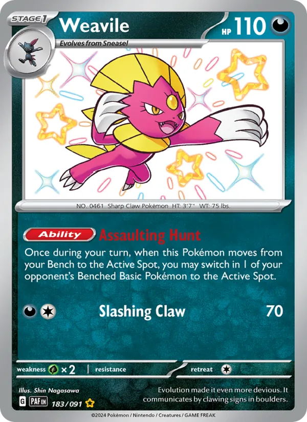 183 Weavile – Paldean Fates