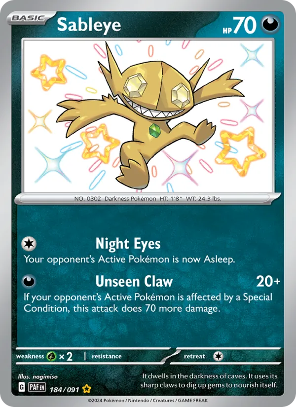 184 Sableye – Paldean Fates