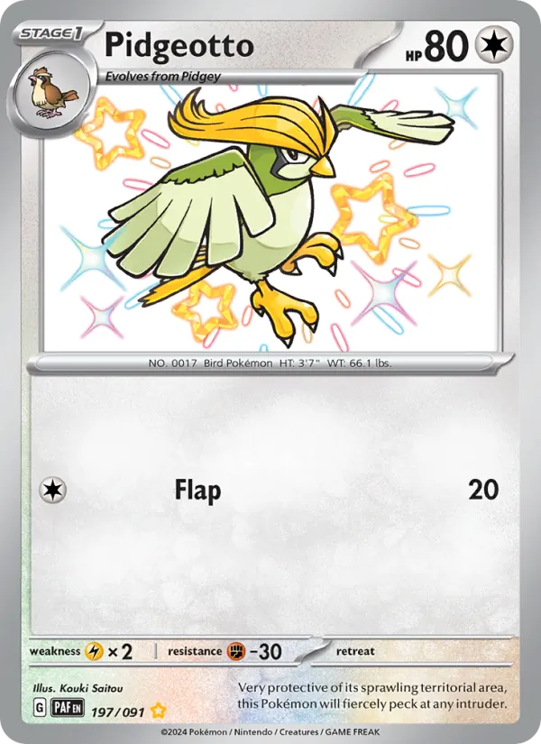 197 Pidgeotto – Paldean Fates