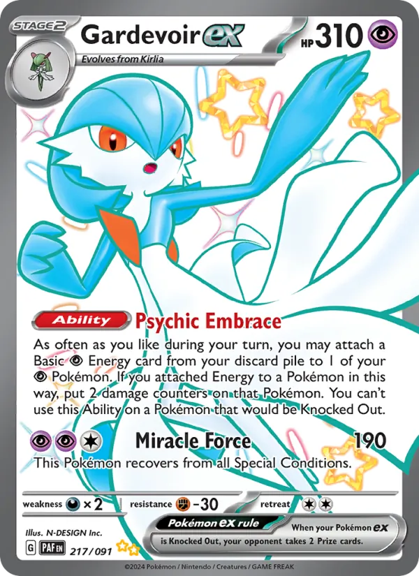 217 Gardevoir ex – Paldean Fates