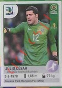 36 Julio César – FIFA Confederations Cup Brazil 2013 Panini