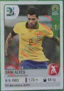 41 Dani Alves – FIFA Confederations Cup Brazil 2013 Panini