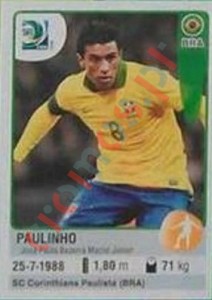 47 Paulinho – FIFA Confederations Cup Brazil 2013 Panini