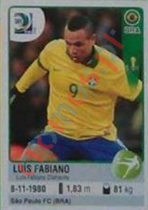 54 Luís Fabiano – FIFA Confederations Cup Brazil 2013 Panini