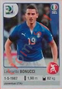 117 Leonardo Bonucci – FIFA Confederations Cup Brazil 2013 Panini