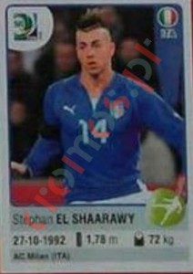132 Stephan El Shaarawy – FIFA Confederations Cup Brazil 2013 Panini