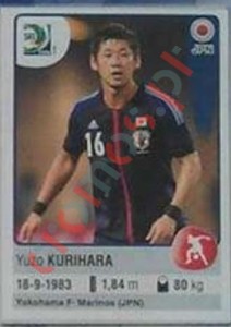 63 Yuzo Kurihara – FIFA Confederations Cup Brazil 2013 Panini