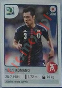 64 Yuichi Komano – FIFA Confederations Cup Brazil 2013 Panini