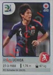 65 Atsuto Uchida – FIFA Confederations Cup Brazil 2013 Panini