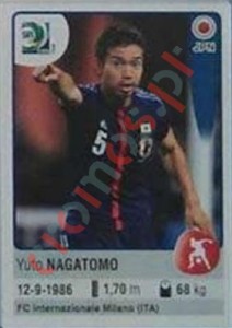 66 Yuto Nagatomo – FIFA Confederations Cup Brazil 2013 Panini