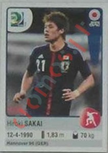 69 Hiroki Sakai – FIFA Confederations Cup Brazil 2013 Panini