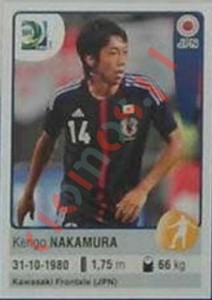 73 Kengo Nakamura – FIFA Confederations Cup Brazil 2013 Panini