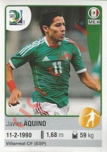 100 Javier Aquino – FIFA Confederations Cup Brazil 2013 Panini