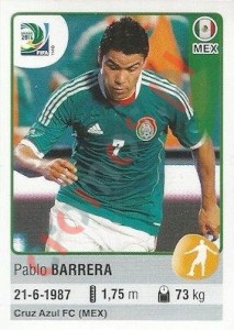 102 Pablo Barrera – FIFA Confederations Cup Brazil 2013 Panini