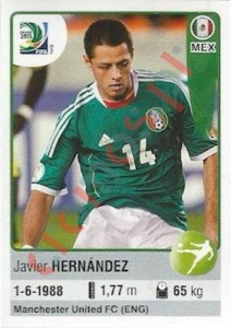 104 Javier Hernández – FIFA Confederations Cup Brazil 2013 Panini