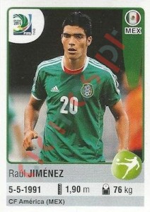 105 Raúl Jiménez – FIFA Confederations Cup Brazil 2013 Panini