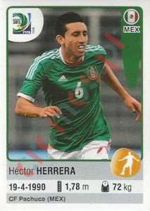 97 Héctor Herrera – FIFA Confederations Cup Brazil 2013 Panini