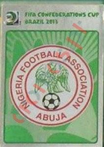 212 Badge Nigeria – FIFA Confederations Cup Brazil 2013 Panini