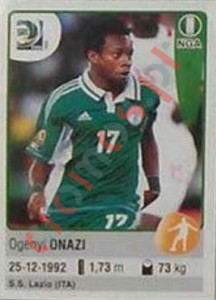 228 Ogenyi Onazi – FIFA Confederations Cup Brazil 2013 Panini