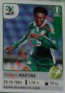 233 Obafemi Martins – FIFA Confederations Cup Brazil 2013 Panini