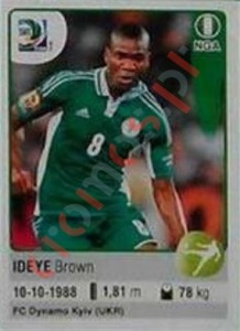236 Ideye Brown – FIFA Confederations Cup Brazil 2013 Panini