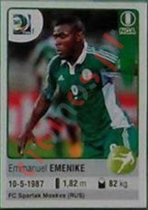 237 Emmanuel Emenike – FIFA Confederations Cup Brazil 2013 Panini