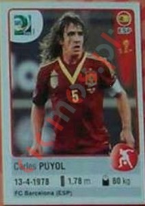 142 Carles Puyol – FIFA Confederations Cup Brazil 2013 Panini