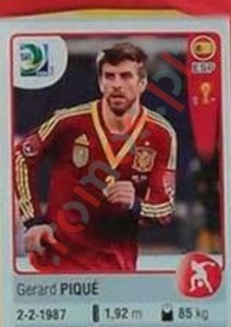 143 Gerard Piqué – FIFA Confederations Cup Brazil 2013 Panini