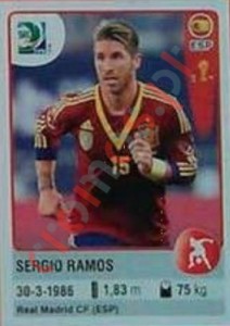 144 Sergio Ramos – FIFA Confederations Cup Brazil 2013 Panini