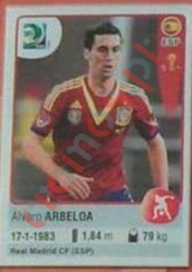 146 Álvaro Arbeloa – FIFA Confederations Cup Brazil 2013 Panini