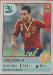 149 Santi Cazorla – FIFA Confederations Cup Brazil 2013 Panini