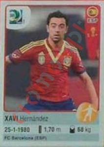 151 Xavi Hernández – FIFA Confederations Cup Brazil 2013 Panini