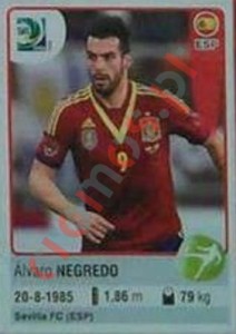 158 Álvaro Negredo – FIFA Confederations Cup Brazil 2013 Panini