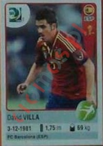 159 David Villa – FIFA Confederations Cup Brazil 2013 Panini