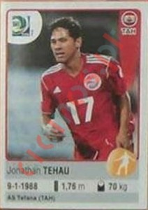 202 Jonathan Tehau – FIFA Confederations Cup Brazil 2013 Panini