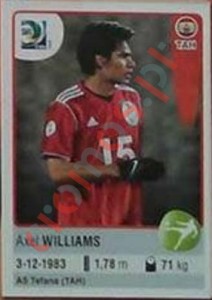 210 Axel Williams – FIFA Confederations Cup Brazil 2013 Panini