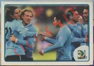 161 Celebration Uruguay – FIFA Confederations Cup Brazil 2013 Panini